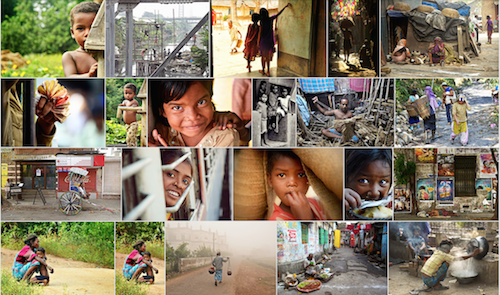 collage of people in developing countries