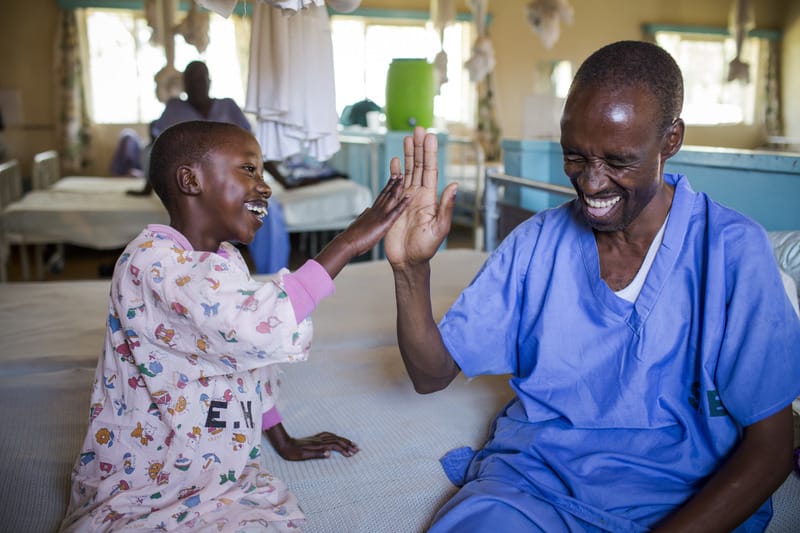 The Happiest High Five–Saving a Child’s Sight in Kenya