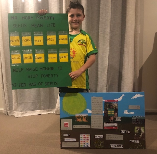 9-Year-old Australian follows in his sister's altruistic footsteps to combat poverty